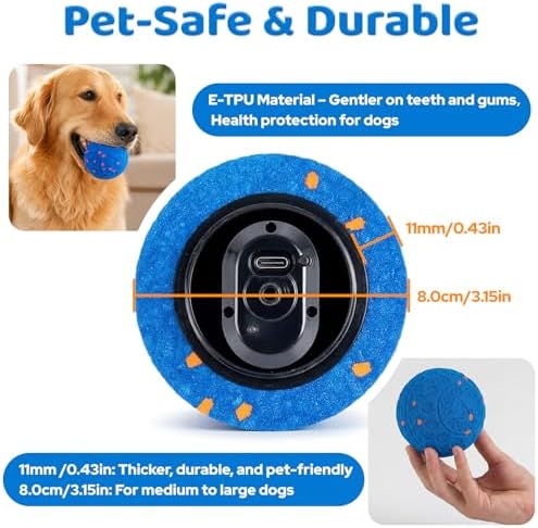 Smart Interactive Dog Ball Toy for Medium and Large Dogs, Dog Herding Ball