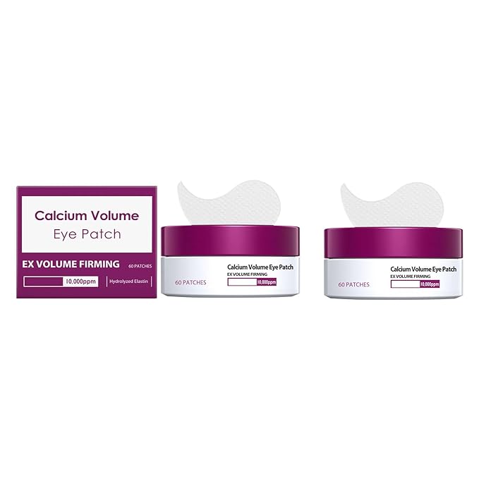 Eye Patches Masks, Calcium Volume Eye Patches For Under Eye Puffiness, Collagen Deep Hydrating Eye Treatment For Men & Women(60 Patches) (2)