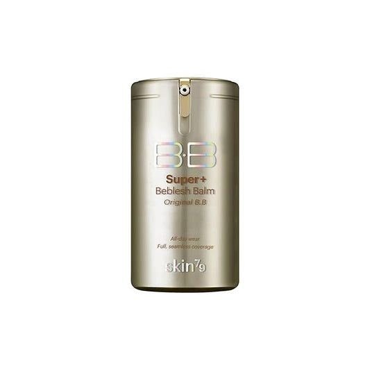 SKIN79 Super+ Beblesh Balm, Original B.B, Gold, 40 ml US Version - K Beauty Flawless Radiant Base Foundation Makeup Instant Blemish Cover Tinted Moisturizer Natural 21 color