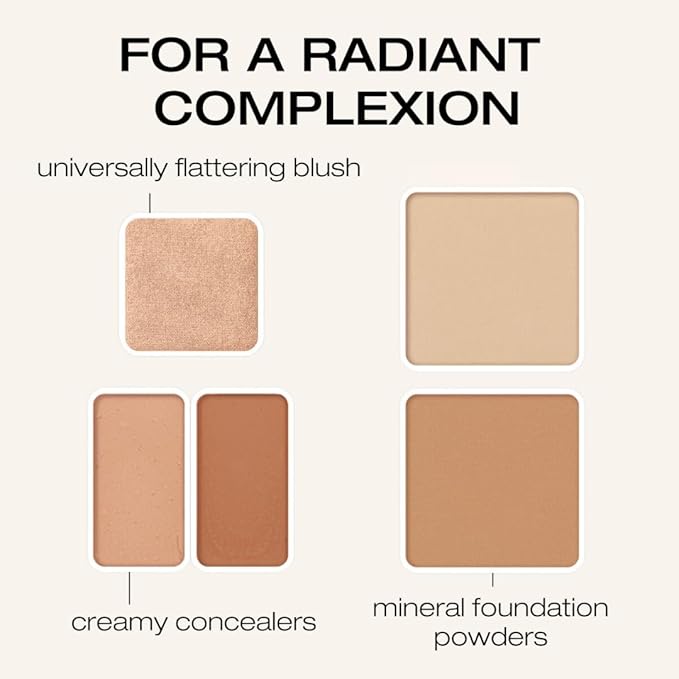 Woosh Beauty Fold Out Complexion | Travel Makeup Palette, Cream & Powder, 6 Shades