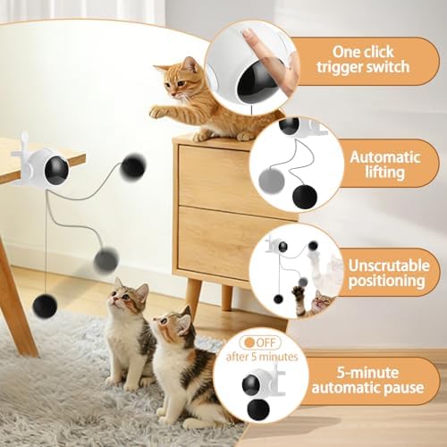 Automatic Interactive Cat Toy Electronic Self-Play Lifting Ball