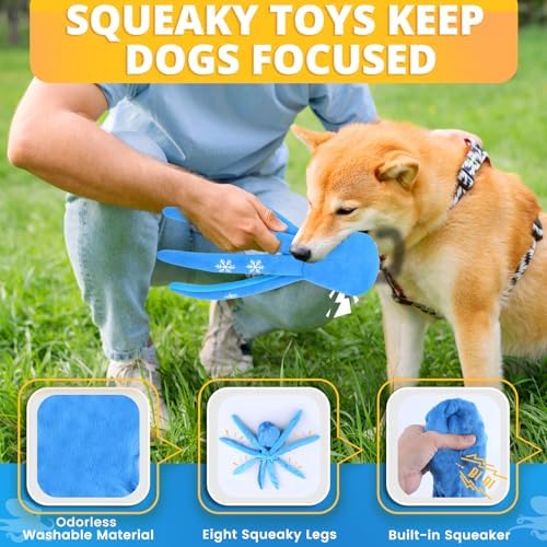 LOYEE 8 Pack Puppy Toysfor Small Dogs, Luxury Dog Chew Toys with Squeaky Plush Toys, Rope Toys and Ball, Teething Toys for Puppy Supplies