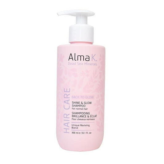 Alma K Shine and Glow Shampoo - Moisturizing Shampoo for Women - Hair Growth Shampoo - Hydrating Shampoo with Argan Oil, Cocoa Butter - 10.1 oz