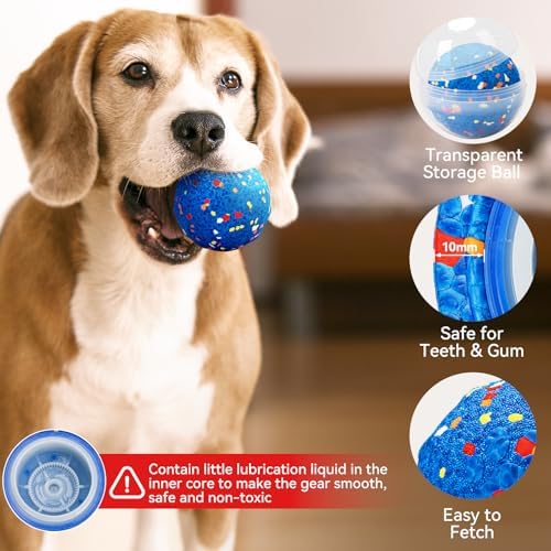Smart Interactive Dog Toys Self Moving Ball for Aggressive Chewers