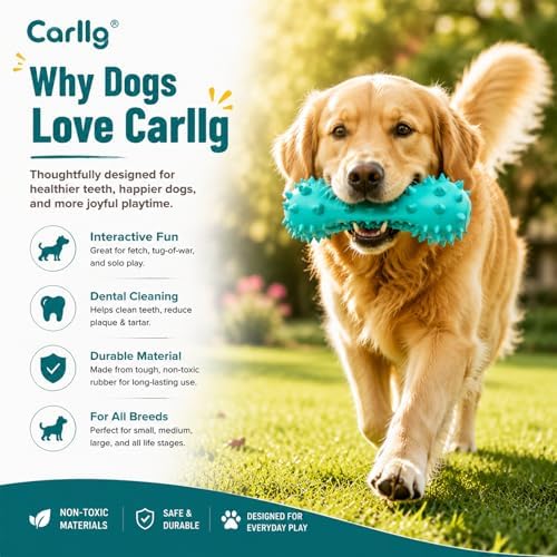 Carllg Puppy Teething Chew Toys, Dog Toys for Aggressive Chewers