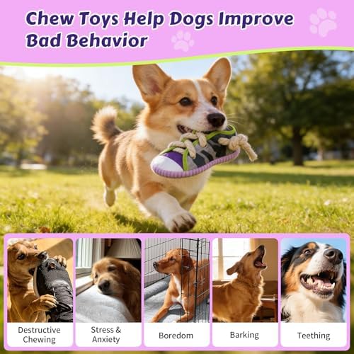 Dog Chew Toys Funny Shoe Squeaky Toy for Puppy