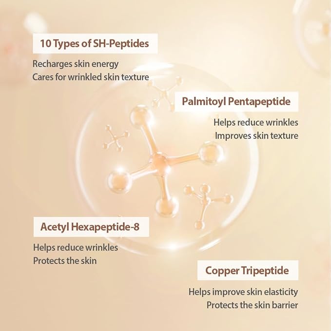 SUNGBOON EDITOR Silk Peptide Intensive Lifting Ampoule | Korean Anti-Aging Serum for Face with Collagen & 30 Peptide Complex | Skin Tightening & Firming (Botox Effect) | 72H Hydration