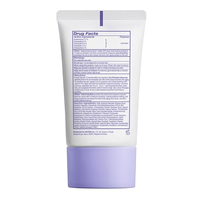 ISNTREE Onion Newpair Sunscreen 50ml, 1.69 fl.oz | SPF 40 | Korean Skincare | Hydrating Sun Protector | Evens Skin Tone | Purple Sunscreen | Broad Spectrum