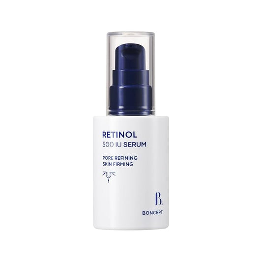 Retinol 500 IU Serum – Korean Skin care for Anti aging, Pore care, Wrinkle, Lifting for All Skin Types with Bakuchiol, Squalane, Hyaluronic Acid | 1.01 fl. oz. / 30 ml