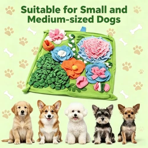 Snuffle Mat for Dogs, Slow Feeder Dog Puzzle Toy, Pet Enrichment Mat