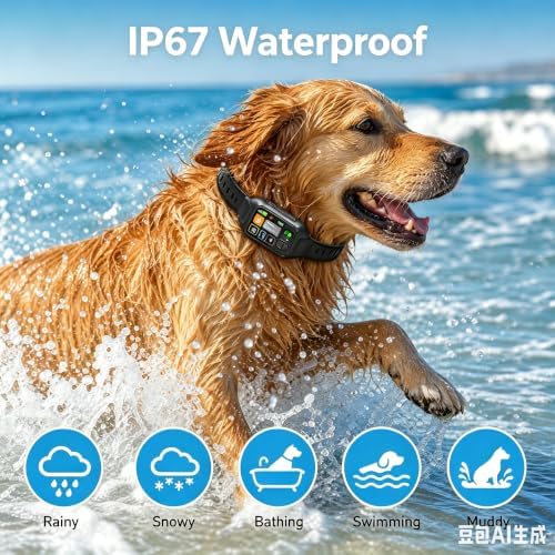 GPS Wireless Dog Fence System Adjustable Invisible Dog Fence Collar