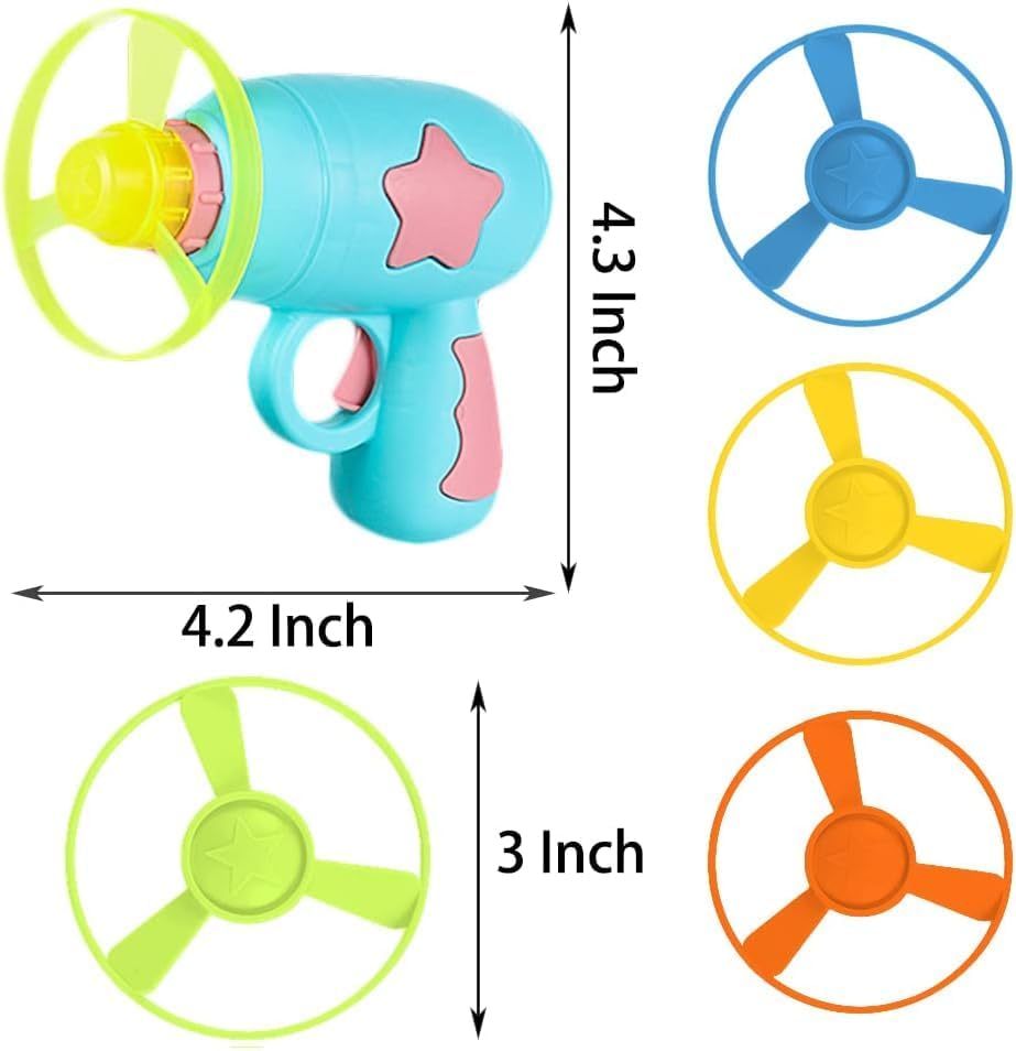 18 Pcs Cat Fetch Toy with Colorful Flying Propellers Set, Cat Playing Tracking Interactive Toys for Kitten Chasing Training Hunting