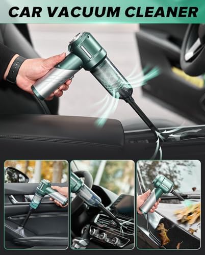 Saker Handheld Car Vacuum Cordless Portable 17000PA HL133 Olive Green