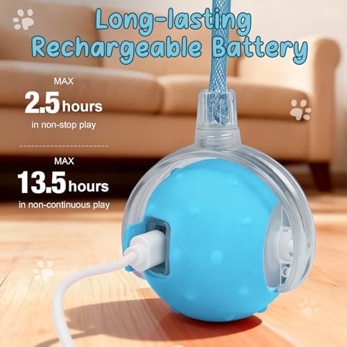 Interactive Automatic Cat Toy Ball-USB Rechargeable，Motion Activated Toy