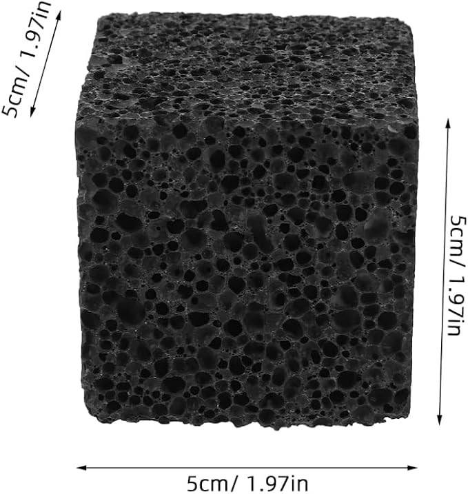 SOIMISS Lava Rock Cube Essential Oil Stone Diffuser Aromatherapy Stone Portable Scented Lava Diffuser for Office Home Decor and DIY Crafts 1.96 Inch