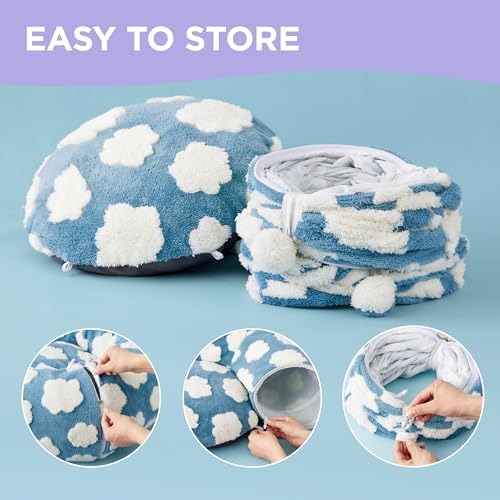 Lesure Donut Cute Jacquard Cat Tunnel Bed Kitten Toys for Puppy Bunny