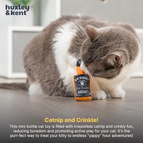 Huxley & Kent Plush Crinkle Catnip Cat Toy, Kat Daniels Whiskey