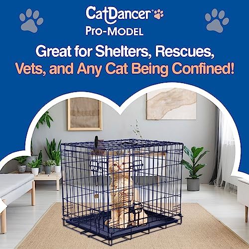 Cat Dancer Products Pro-Model Cat Toy with Cage Clip, Interactive Cat Toy for Cat Confined in Carrier