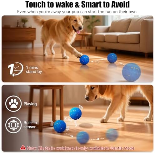 Interactive Dog Toys, Chew-Proof Dog Ball for Aggressive Chewers