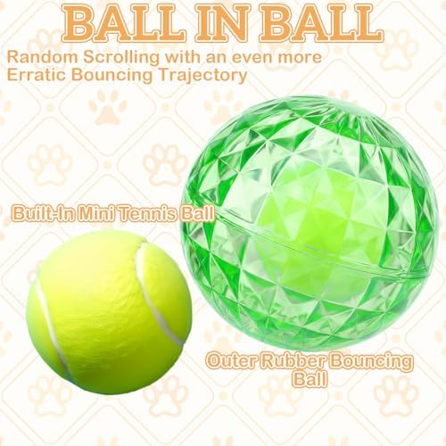Shappy 4 Pcs 2.76'' Squeaky Dog Balls Diamond Textured TPR Summer Floating Pool Dog Balls Water Interactive Fetch Toy for Aggressive Chewers Chew Teething Pet Toys for Small Medium Dogs Puppy Training