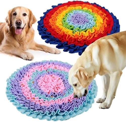 2 Pcs Snuffle Mat for Dogs, Pet Slow Feeding (Large 45cm)