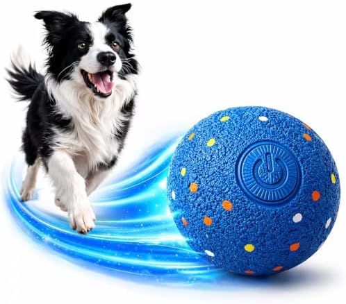 Interactive Dog Ball Toy for Medium & Large Dogs, Automatic Moving