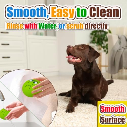 3.1" Squeaky Dog Toys for Large Dog, Medium Breed, Latex Flat Ball
