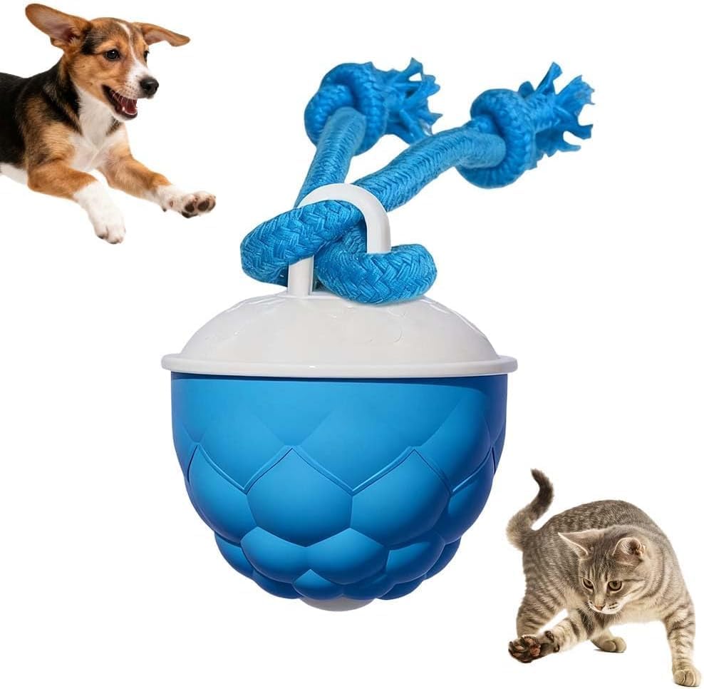 Interactive Dog Toys Motion Activated Automatic Rolling Ball Toys for Small/Medium/Large Dogs Balls for Boredom to Keep Them Busy with USB Rechargeable(Blue)