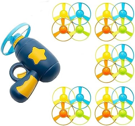 Cat Fetch Toy, Interactive Flying Cat Toy with 20 Propellers, Kitten Tracks Toy for Training Hunting Chasing