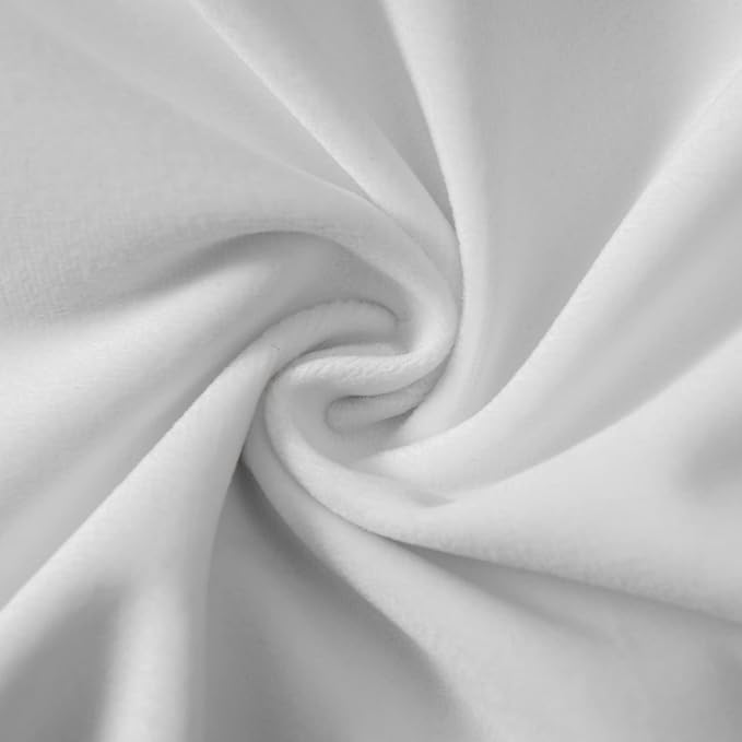 White 24x24 Pillow Covers Decorative Velvet Throw Pillow Covers Set of 2 | JUSPURBET Soft Cushion Covers with Invisible Zipper for Modern Couch Sofa Bed Living Room Bedroom Home Decor