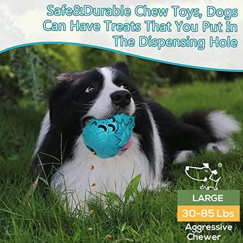 Lasts 6X Longer Chew Toy for Power Chewers, Indestructible for Training | Tough Treat Dispenser for Large Dogs, Durable Puzzle, Good for Dental Health, Easy to Clean
