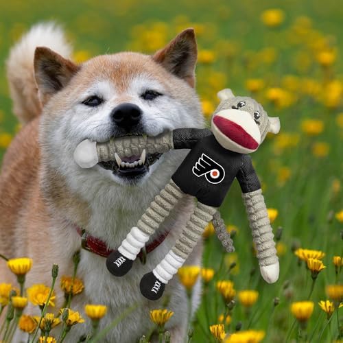Littlearth NHL Team Sock Monkey Pet Toy - Officially Licensed Teams