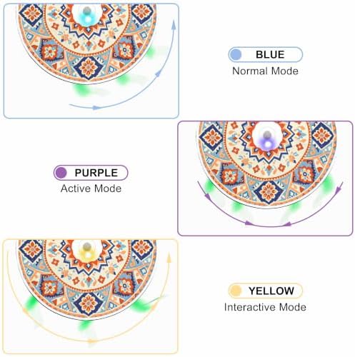 Interactive Cat Toys, Rechargeable & Touch Activated Hide and Seek Kitten Toys for Bored Indoor Cats