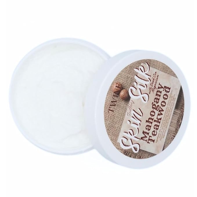 TWINE Skin Silk with Dead Sea Magnesium Mahogany Teakwood Body Butter 4oz