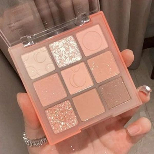 Kayswang 9 Colors Glitter Eyeshadow Makeup Palette, Eye Shadow Powder，Matte High Pigmented Colorful,Creamy Texture, Long LastingEyeshadow Powder Cosmetics,Natural Waterproof (14#)