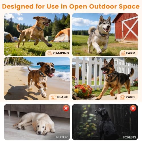 GPS Wireless Dog Fence for Outdoor Use, Custom Boundary, No Subscription