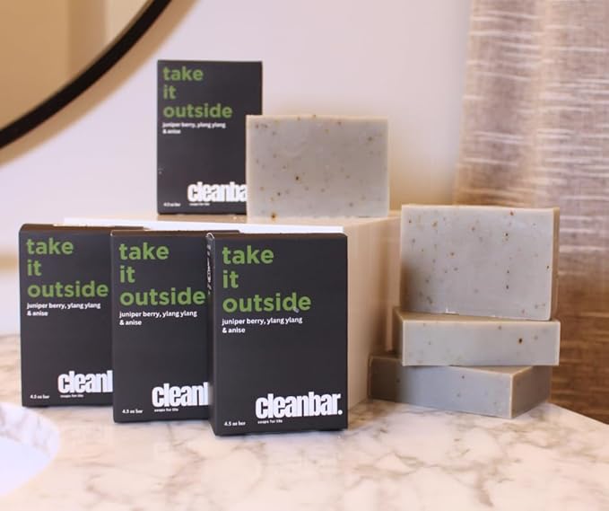 All-Natural Bar Soap - Take It Outside - Juniper Berry, Ylang Ylang, Patchouli and Anise Exfoliating Bar Soap