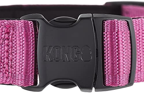 KONG Max HD Ultra Durable Neoprene Padded Dog Collar (XL, Pink)