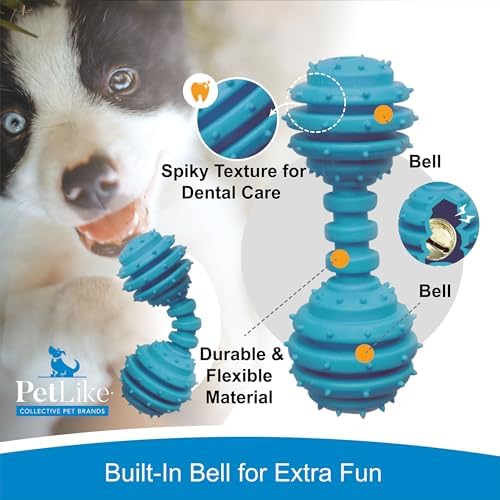 PetLike 8PCS Puppy Teething Toys Set - Interactive Dog Chew Toys with Ball & Cotton Ropes Safe & Durable Teething for Small Puppies(Blue)