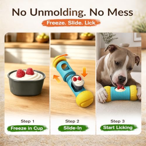 Interactive Dog Toys, 6.3x3“ Dog Puzzle Toy, Adjustable Slow Feeder