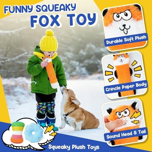 Puppy Toys for Teething, 9 Pack Cute Dog Chew Toys for Small Dogs