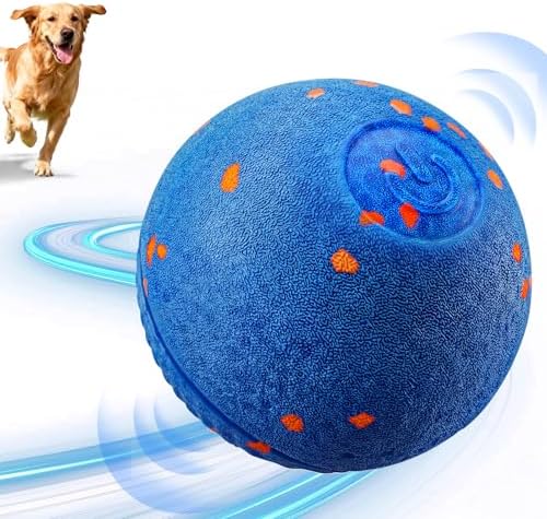 Smart Interactive Dog Toys, Interactive Dog Ball with IPX7 Waterproof, E-TPU Material, Low Noise, Automatic Moving/Bouncing/Rotating for Medium and Large Dogs Indoor & Outdoor Stimulation