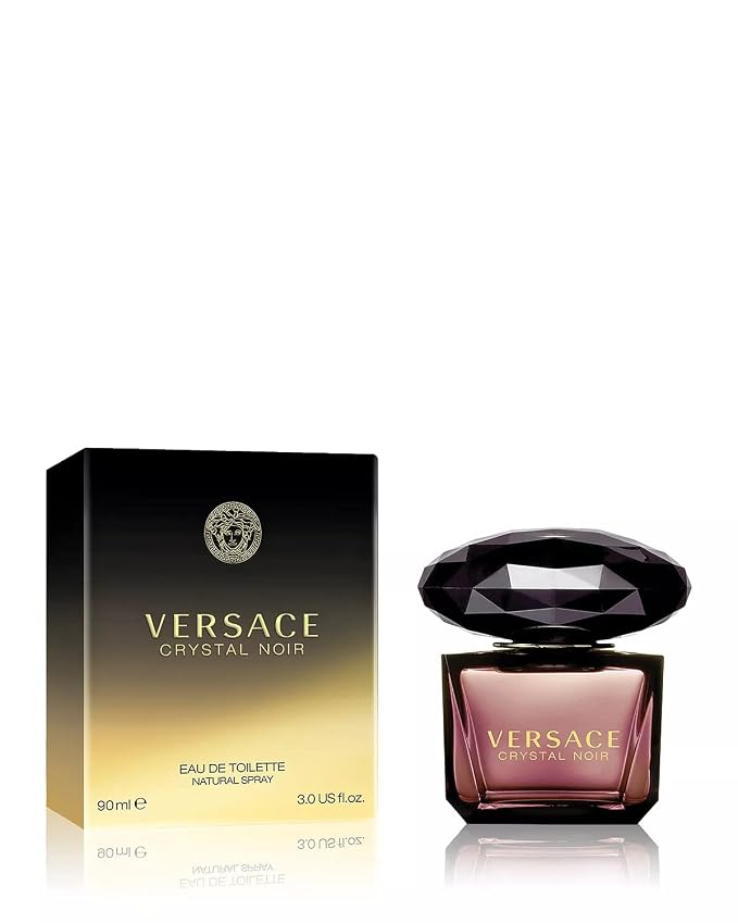Versace Crystal Noir for Women Eau de Toilettey Spray, 3 Ounce