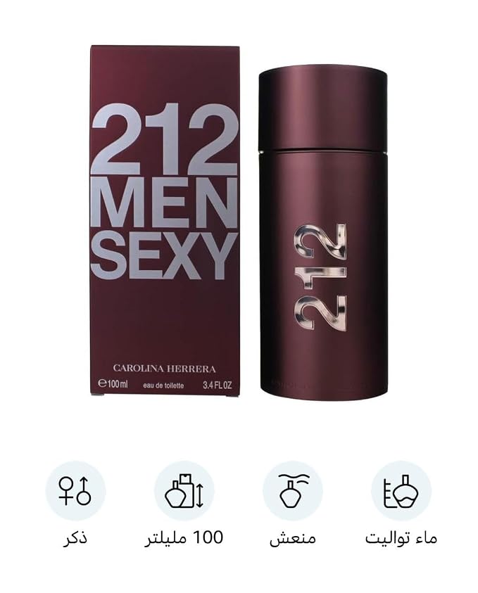 212 Sexy by Carolina Herrera For Men. Eau De Toilette Spray , 100ml/3.4 Ounce