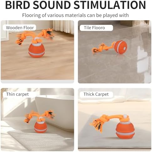Interactive Dog Toys Dog Ball,Automatic Rolling and Bouncing Moving Dog Toy