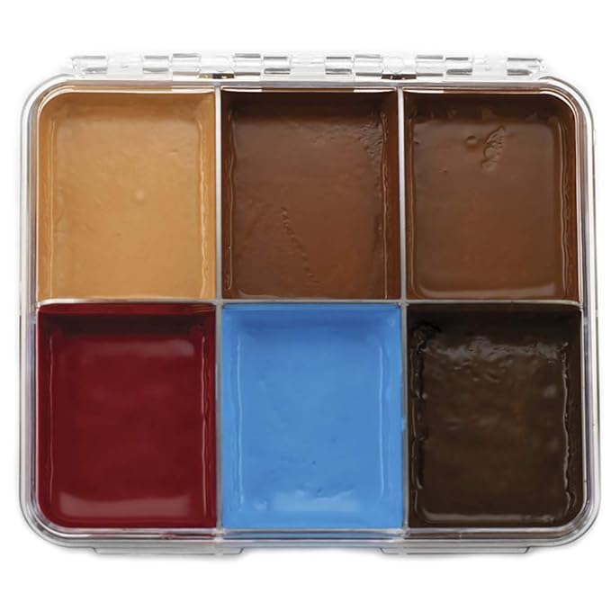 Graftobian F/X Aire Alcohol Activated Palette - SFX Makeup (Tattoo Cover 2 - Dark)