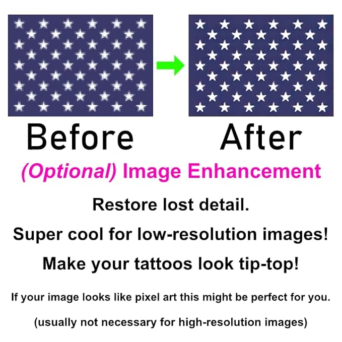 Custom Multi-Sized Temporary Tattoos - 1" small to 4" BIG - Your Photo, Art or Image Personalized