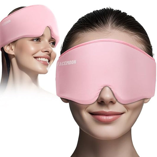 Cooling Face Mask for Morning Routine: Self Care Gifts for Women - Gel Eye Mask for Eye Care,Reduce Puffiness - Flexible Cold Compress for Skincare & Home Spa,Ice Pack Gift for Mom, Valentines Day