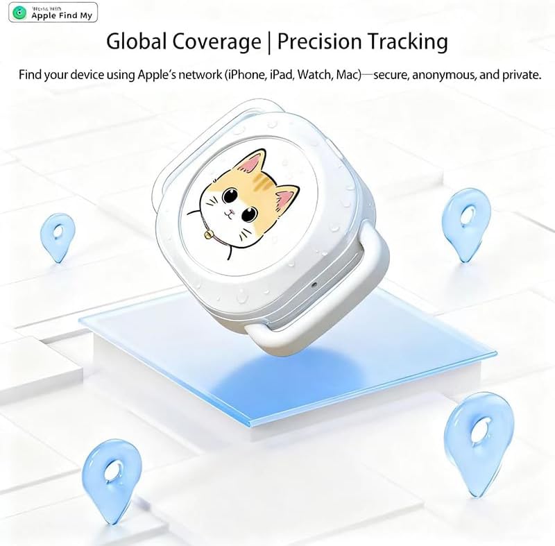 Waterproof Small Dog Tracker Android GPS for Cats-No Subscription