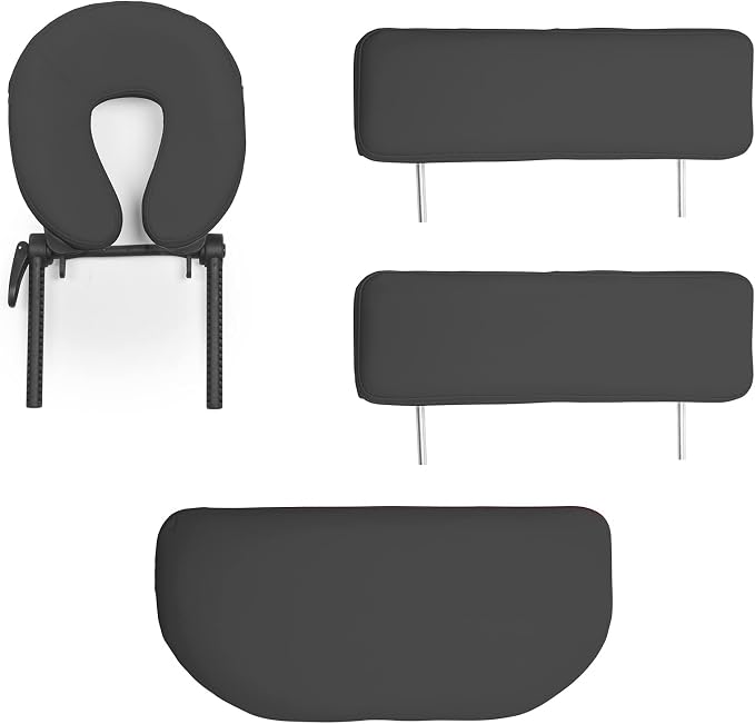 Saloniture Professional Portable Folding Massage Table with Carrying Case - Dark Gray